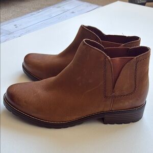 Brown Leather Ankle Boots Clark’s size 9